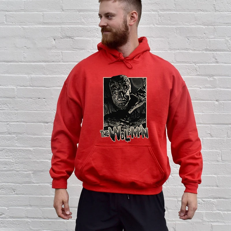 Мужская осенне-зимняя Толстовка Wolfman с принтом на Хэллоуин плюс бархатный спортивный свитер Свободная мужская одежда
Мужская осенне-зимняя Толстовка Wolfman с принтом на Хэллоуин плюс бархатный спортивный свитер Свободная мужская одежда