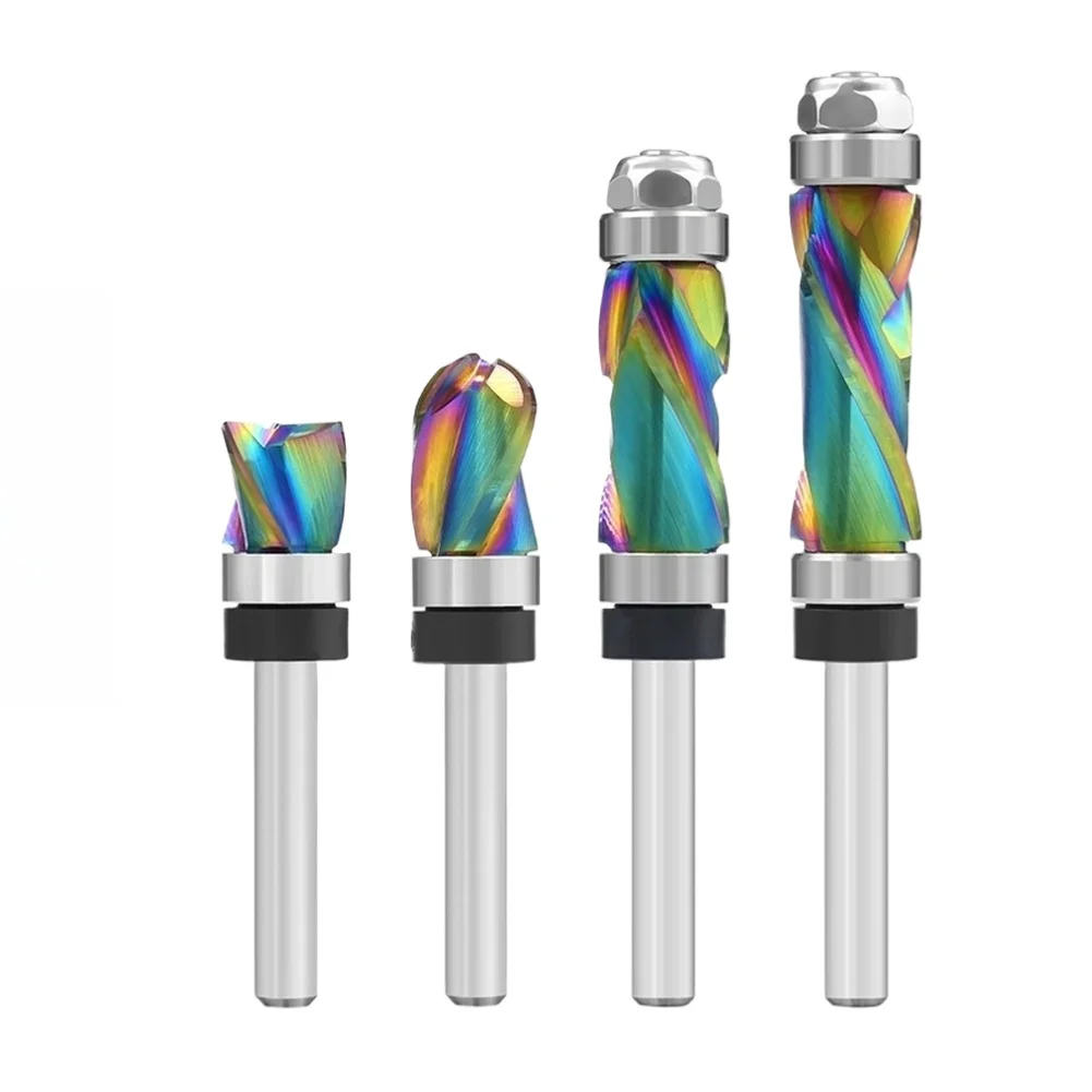 1pc Solid Carbide Trimming Router Bit 1/4 Shank Bearing Edge Woodworking Milling Cutters For Wood MDF Synthetic Boards Face Mill
1pc Solid Carbide Trimming Router Bit 1/4 Shank Bearing Edge Woodworking Milling Cutters For Wood MDF Synthetic Boards Face Mill