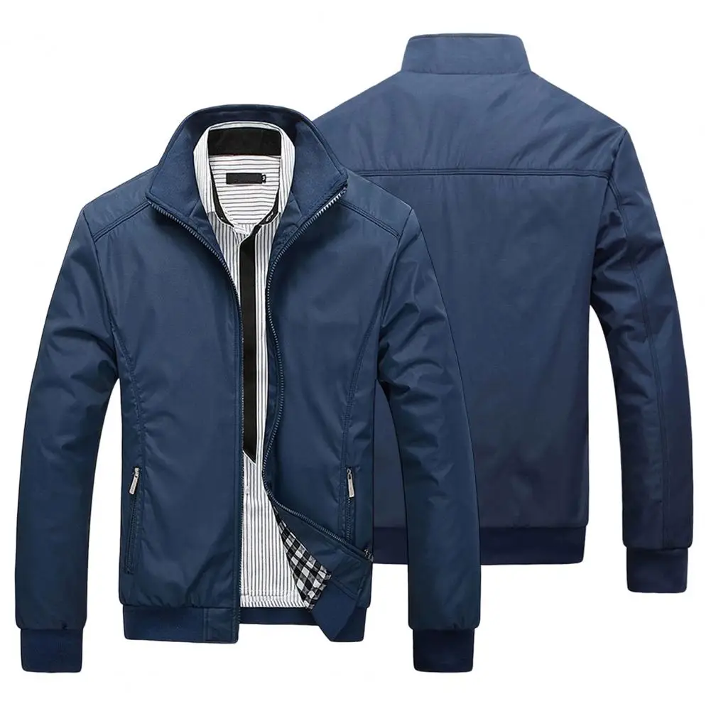 Trendy Bomber Coat Zipper Daily Wear Male Slim Fit Ribbing Bottom Baseball Jacket
Trendy Bomber Coat Zipper Daily Wear Male Slim Fit Ribbing Bottom Baseball Jacket