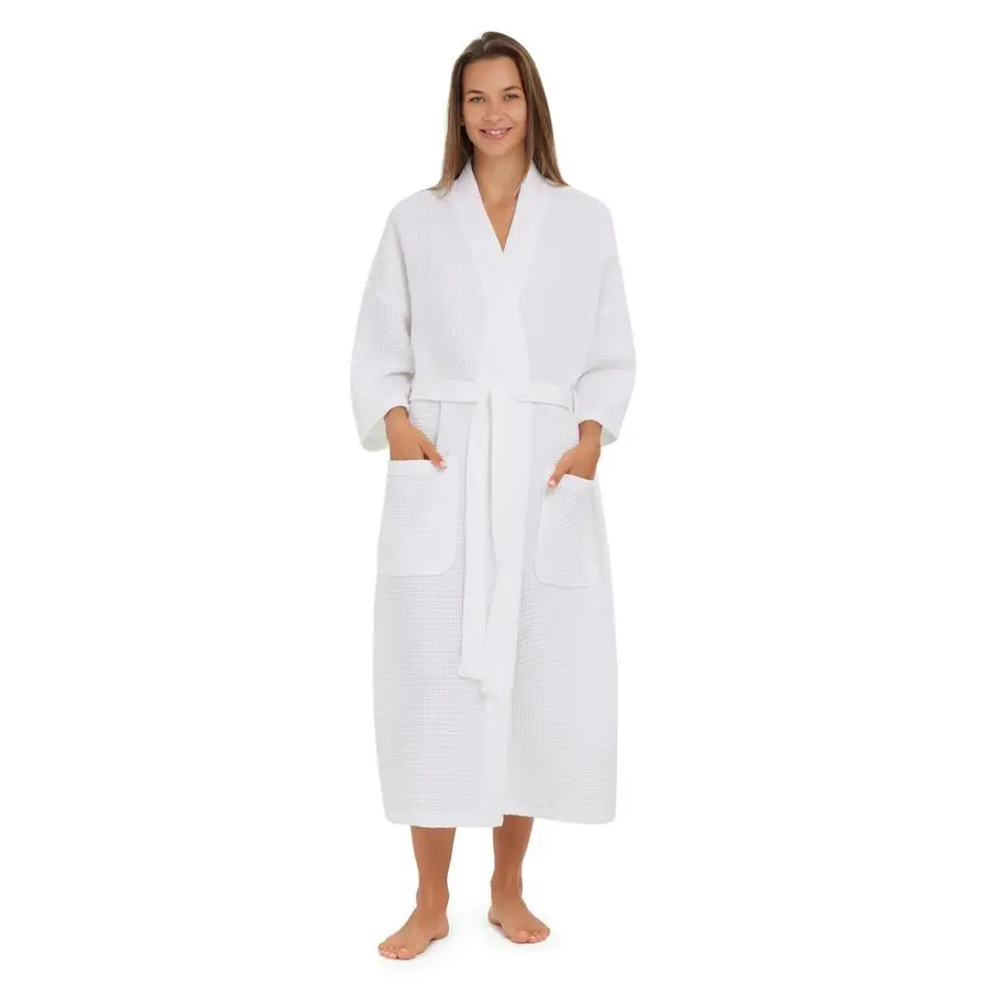 MONARCH Unisex Square Waffle Spa Kimono Robe u2013 Soft Lightweight Fabric Generously Sized Hotel Spa Robe with Pockets
MONARCH Unisex Square Waffle Spa Kimono Robe u2013 Soft Lightweight Fabric Generously Sized Hotel Spa Robe with Pockets