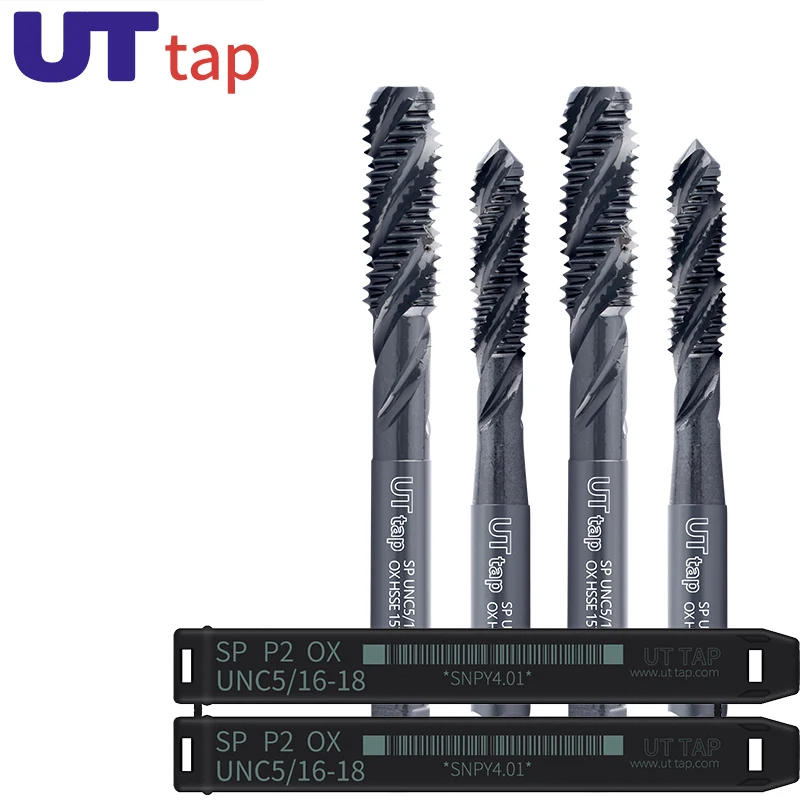 HSSE With Oxidized Spiral Fluted Tap UNC UNF 1-64 2-56 4-40 6-32 8-32 10-24 12-24 1/4 5/16 3/8 7/16 1/2Machine Screw Thread Taps
HSSE With Oxidized Spiral Fluted Tap UNC UNF 1-64 2-56 4-40 6-32 8-32 10-24 12-24 1/4 5/16 3/8 7/16 1/2Machine Screw Thread Taps