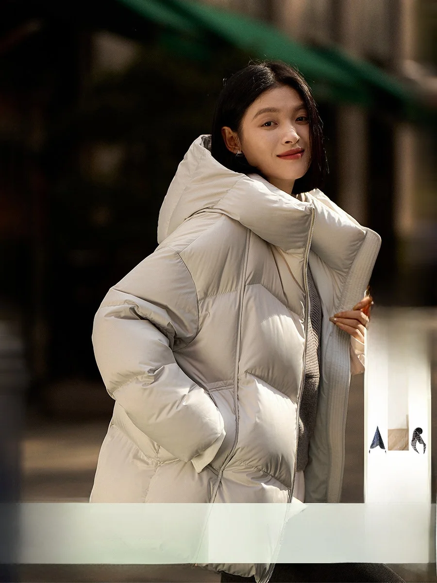 Женская зимняя куртка из гусиного пуха с капюшоном и воротником-стойкой, новая, теплая, удобная, с длинными рукавами, на молнии
Женская зимняя куртка из гусиного пуха с капюшоном и воротником-стойкой, новая, теплая, удобная, с длинными рукавами, на молнии