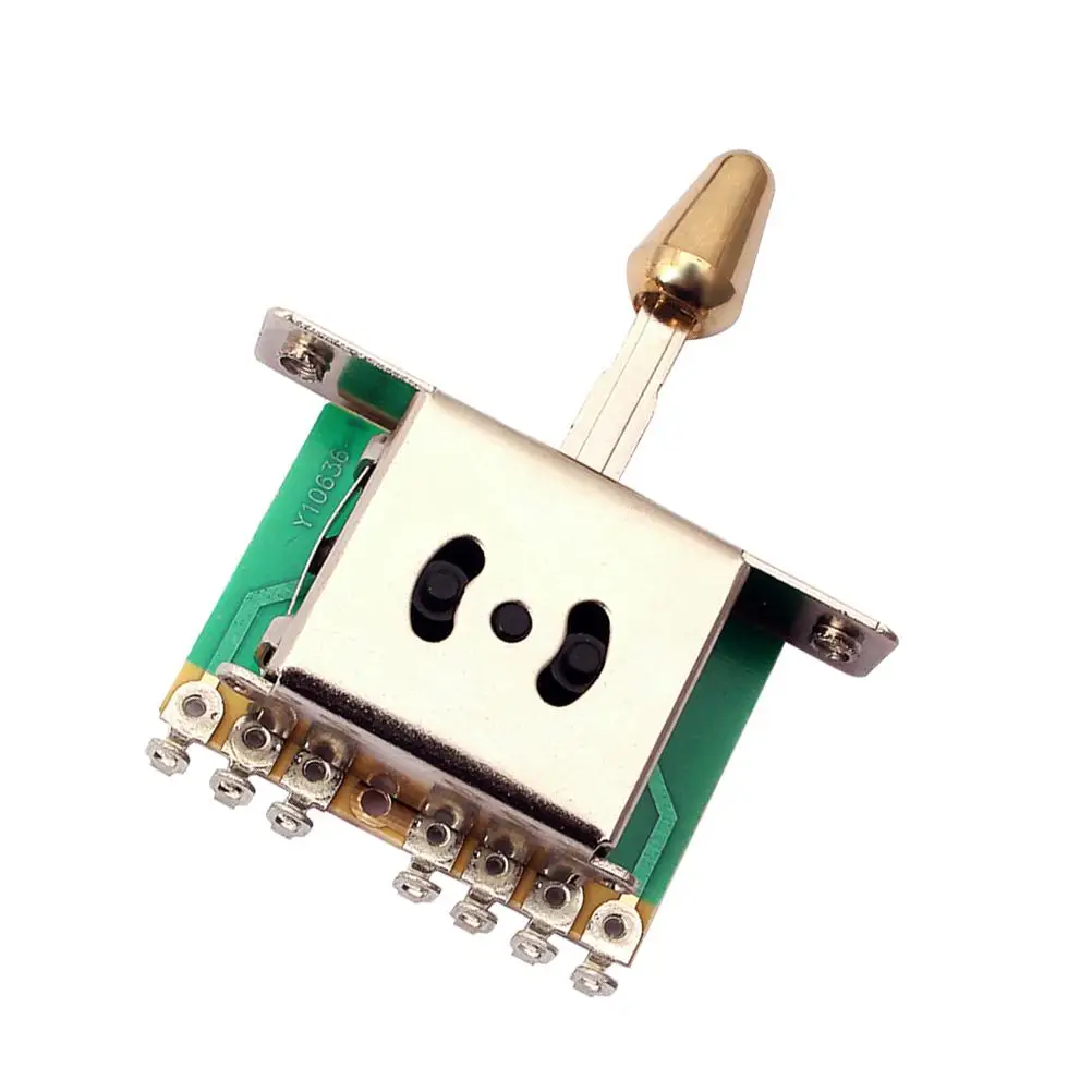Golden Hat 5 Way Pickup Selector Switch for Guitar Bass Plastic Tip Screw Enclosed Body Dust Proof Metal Aluminum Alloy Electric
Golden Hat 5 Way Pickup Selector Switch for Guitar Bass Plastic Tip Screw Enclosed Body Dust Proof Metal Aluminum Alloy Electric