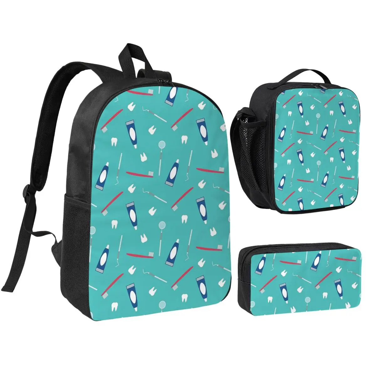 Dentist Tooth Teeth Backpack Student Boys Girls BookBag School Bag Laptop Shoulder Bags 3ps Insulated Lunch Bag Pencil Case
Dentist Tooth Teeth Backpack Student Boys Girls BookBag School Bag Laptop Shoulder Bags 3ps Insulated Lunch Bag Pencil Case