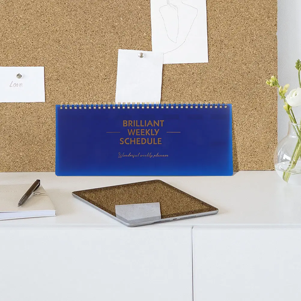 2pcs Weekly Notepad Small: Undated Spiral Bound Weekly Schedule Planner For Time Management Desk Notes Daily Goal Tracker Book
2pcs Weekly Notepad Small: Undated Spiral Bound Weekly Schedule Planner For Time Management Desk Notes Daily Goal Tracker Book