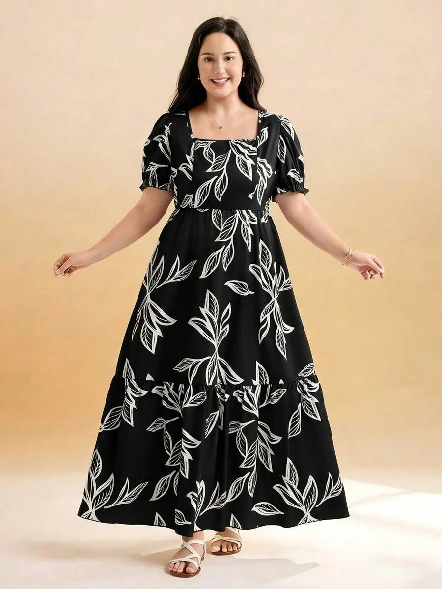 plus Size Casual Dress Fashion Floral Print Comfortable Loose Big Women's Dress Elegant plus Size Clothing
plus Size Casual Dress Fashion Floral Print Comfortable Loose Big Women's Dress Elegant plus Size Clothing