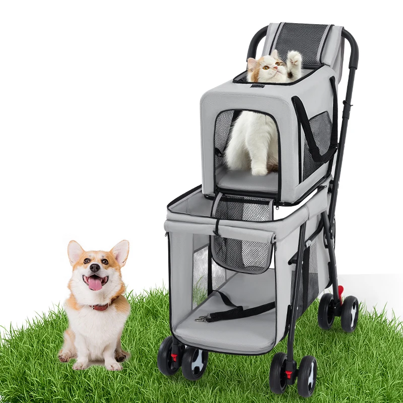 Double Layer Portable Folding Pet Stroller Carrito Para Mascotas 1 Click Pet Dog Stroller Double Stroller For Dogs
Double Layer Portable Folding Pet Stroller Carrito Para Mascotas 1 Click Pet Dog Stroller Double Stroller For Dogs