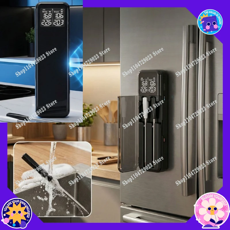 Factory direct sales of smart Bluetooth double needle charging with screen household outdoor barbecue meat food thermometer
Factory direct sales of smart Bluetooth double needle charging with screen household outdoor barbecue meat food thermometer