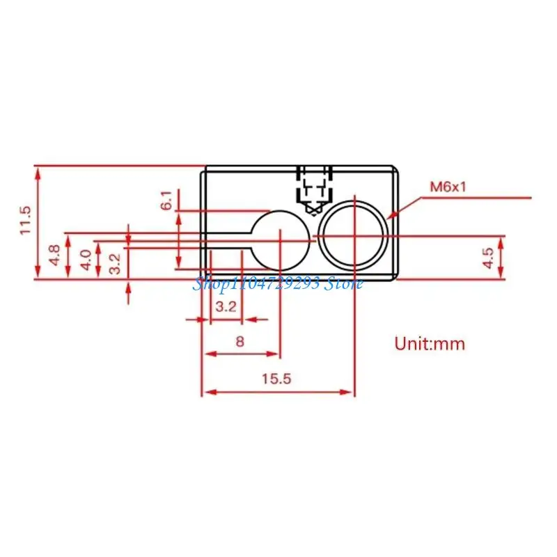3D Printer Heatblock Upgrade Hardened Heater Block for 3D Printing Nozzle
3D Printer Heatblock Upgrade Hardened Heater Block for 3D Printing Nozzle