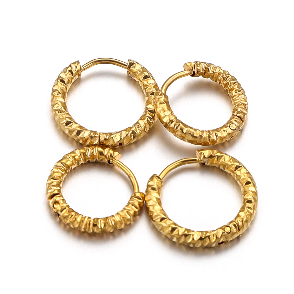 6pcs Stainless Steel Round Twist Gold Plated Embossed Korean Ladies Earrings Metal Fashion DIY Jewelry Making Supplies Wholesale
6pcs Stainless Steel Round Twist Gold Plated Embossed Korean Ladies Earrings Metal Fashion DIY Jewelry Making Supplies Wholesale