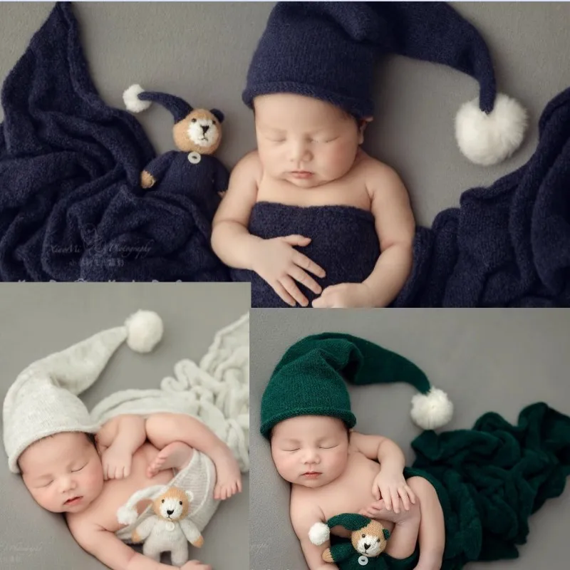 New Full Moon Baby Nightcap Doll Baby Photography Props Infant Shooting Accessories Toy Bear Long Tail Cap
New Full Moon Baby Nightcap Doll Baby Photography Props Infant Shooting Accessories Toy Bear Long Tail Cap
