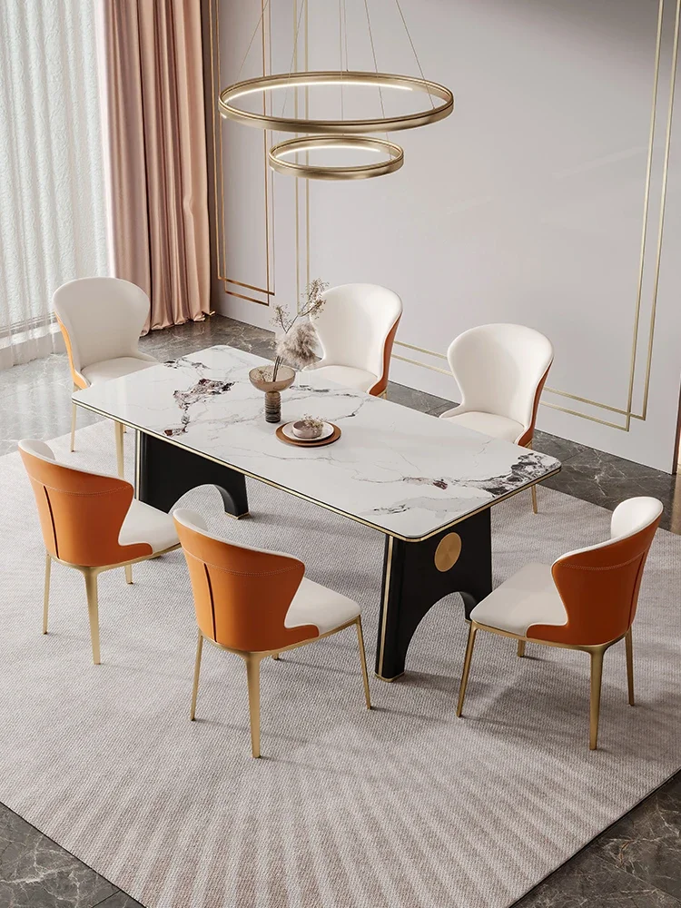 Luxury designer dining table, domestic luxury stone and rock plate dining table
Luxury designer dining table, domestic luxury stone and rock plate dining table