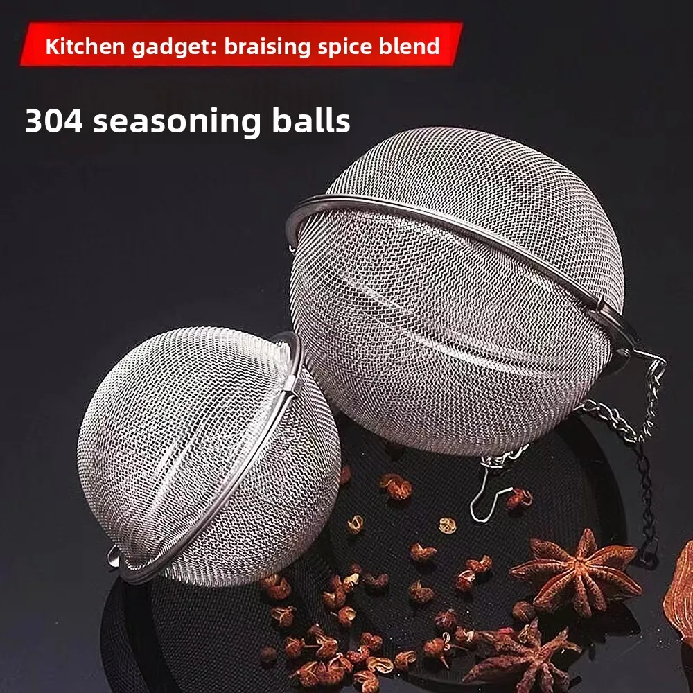 Stainless steel seasoning ball, household tea filter, braised material, soup stew meat seasoning box, hot pot material ball
Stainless steel seasoning ball, household tea filter, braised material, soup stew meat seasoning box, hot pot material ball