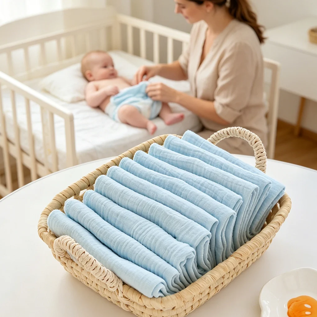 10PCS Cotton Baby Gauze Baby Nappy Changing Diapers For Newborn 43x45cm Washable Reusable Diapers Double Layer Baby Towels
10PCS Cotton Baby Gauze Baby Nappy Changing Diapers For Newborn 43x45cm Washable Reusable Diapers Double Layer Baby Towels