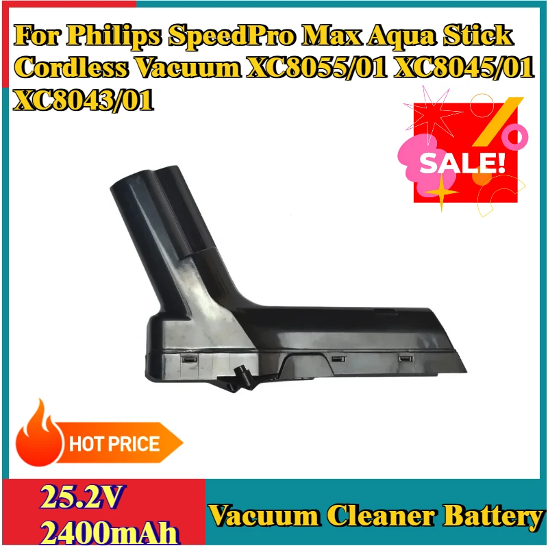 New 25.2V 2400mAh Replacement Battery for Philips SpeedPro Max Aqua Stick Cordless Vacuum XC8055/01 XC8045/01 XC8043/01 XC834701
New 25.2V 2400mAh Replacement Battery for Philips SpeedPro Max Aqua Stick Cordless Vacuum XC8055/01 XC8045/01 XC8043/01 XC834701