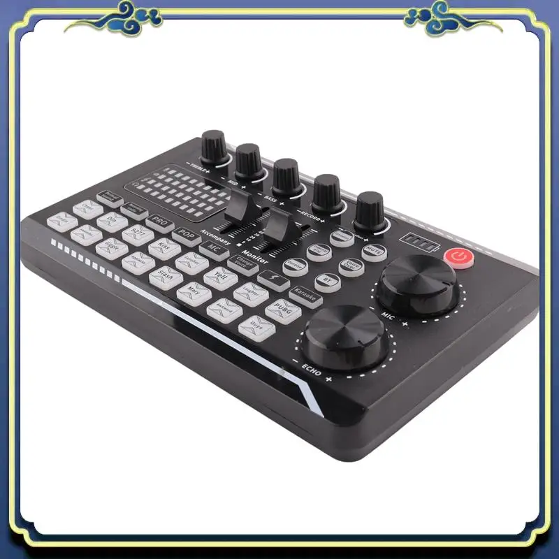 Portable Audio Mixer,Live Sound Card And Audio Interface With DJ Mixer Effects And Voice Changer,Podcast Production Studio
Portable Audio Mixer,Live Sound Card And Audio Interface With DJ Mixer Effects And Voice Changer,Podcast Production Studio