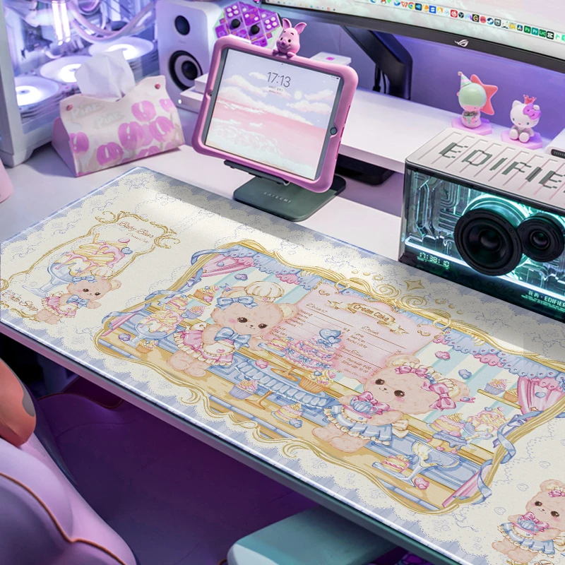 Ins Style Large Size Mouse Pad Rubber Thickened Non-slip Keyboard Game Mouse Pad Cartoon Bear Office Learning Computer Desk Mat
Ins Style Large Size Mouse Pad Rubber Thickened Non-slip Keyboard Game Mouse Pad Cartoon Bear Office Learning Computer Desk Mat