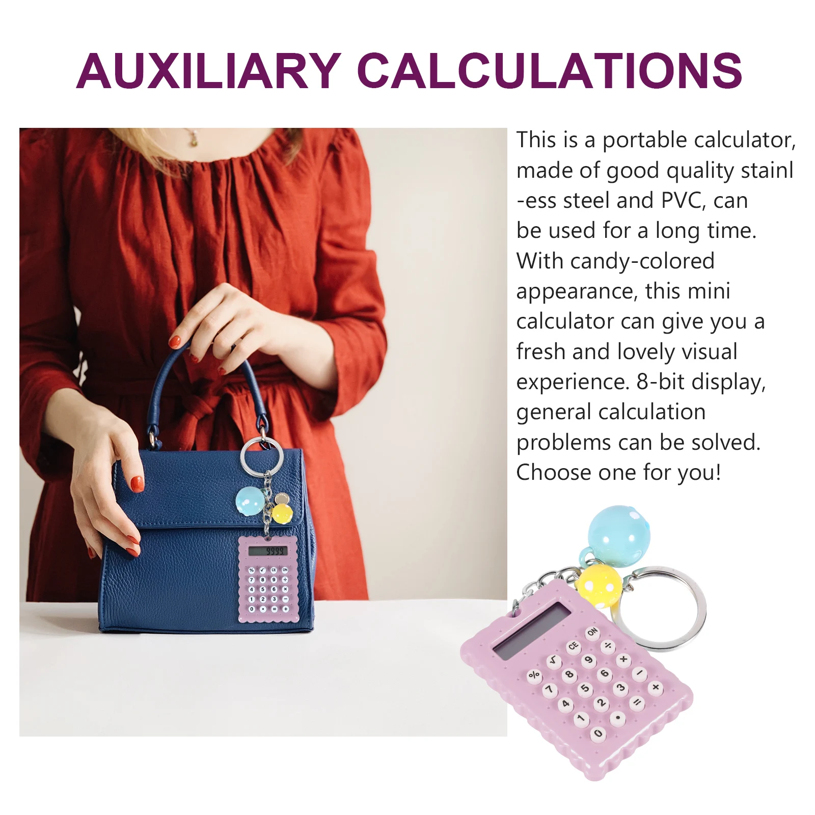 Pocket Calculator Character Children for Mini School Portable Student Stationery Lovely with Keychain Cute Small Kawaii
Pocket Calculator Character Children for Mini School Portable Student Stationery Lovely with Keychain Cute Small Kawaii
