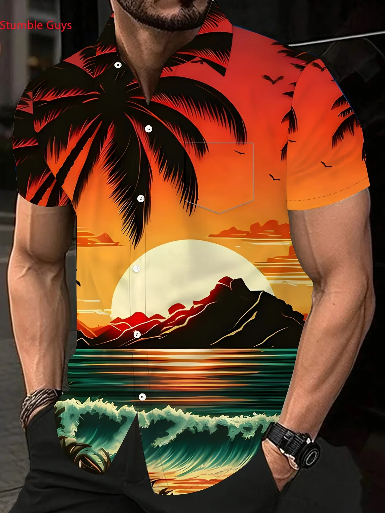 Men's Casual Hawaiian Shirt 2026 Summer Fashion Man Women Short Sleeve Eye-Catching Beach Party Print Tops
Men's Casual Hawaiian Shirt 2026 Summer Fashion Man Women Short Sleeve Eye-Catching Beach Party Print Tops