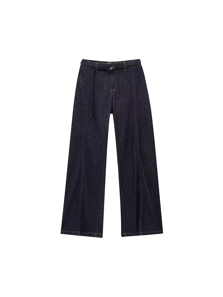 European and American style spring new products women's clothing fashionable dark blue cotton high waist flared jeans
European and American style spring new products women's clothing fashionable dark blue cotton high waist flared jeans