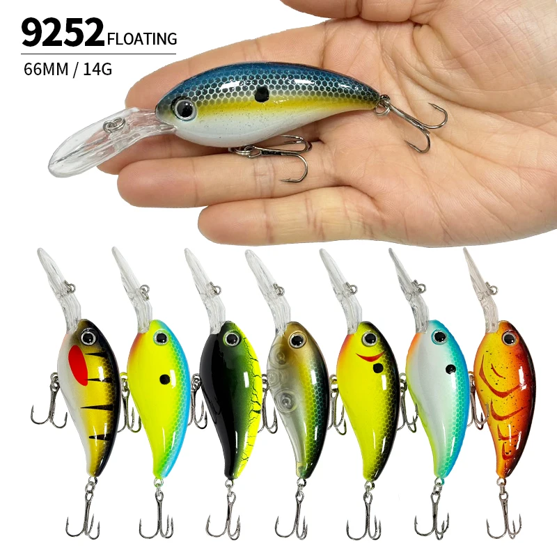 66mm 14g Fishing Lures Crank Bait Deep Sea Trolling Minnow Artificial Wobblers Quick Dive Bait Carp Crankbaits Pesca Jerkbait
66mm 14g Fishing Lures Crank Bait Deep Sea Trolling Minnow Artificial Wobblers Quick Dive Bait Carp Crankbaits Pesca Jerkbait