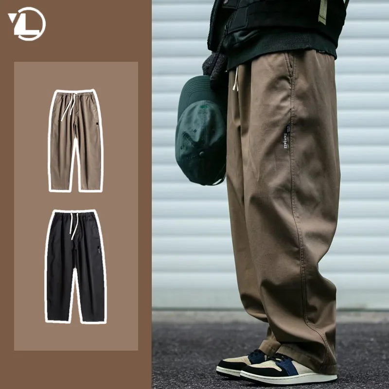 Mens Cargo Pants Elastic Waist Solid Straight Leg Trousers Male Streetwear Japanese Casual Pocket Sweatpants Large Size 8XL
Mens Cargo Pants Elastic Waist Solid Straight Leg Trousers Male Streetwear Japanese Casual Pocket Sweatpants Large Size 8XL