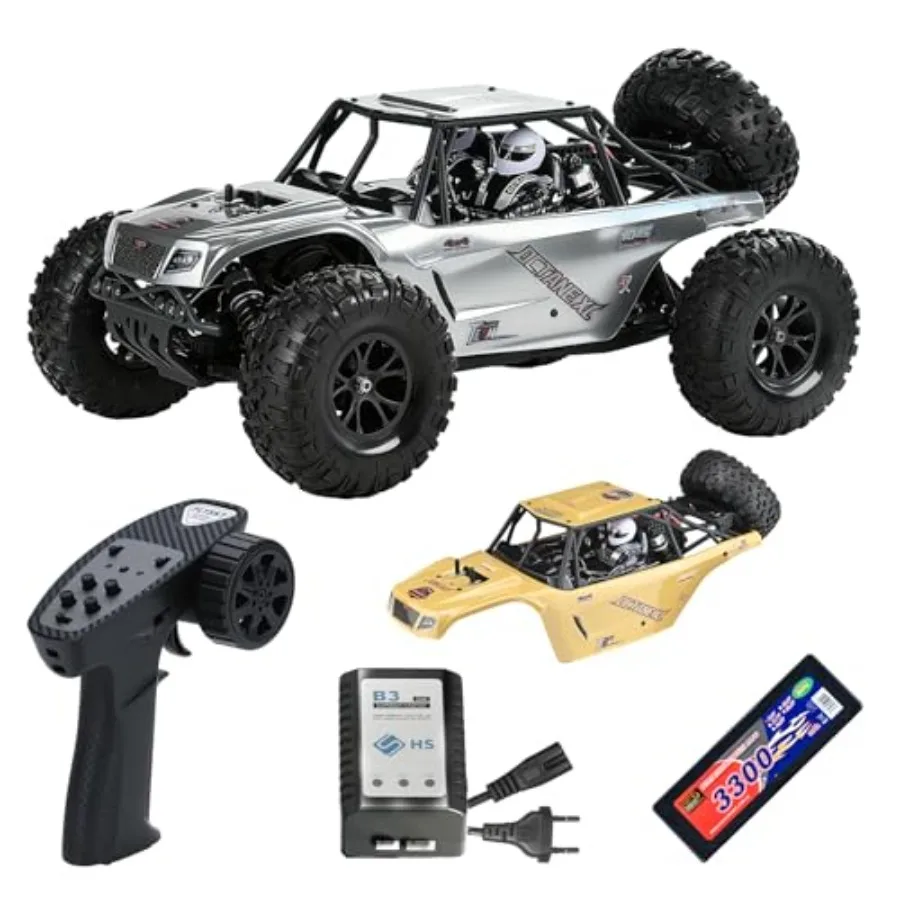 Off-Road Electric Sand Buggy for Desert/Rock Crawling - Octane 1/10 Scale 4WD Brushless RC Car, 55+ KM/H RTR, Aluminum Alloy Ch
Off-Road Electric Sand Buggy for Desert/Rock Crawling - Octane 1/10 Scale 4WD Brushless RC Car, 55+ KM/H RTR, Aluminum Alloy Ch