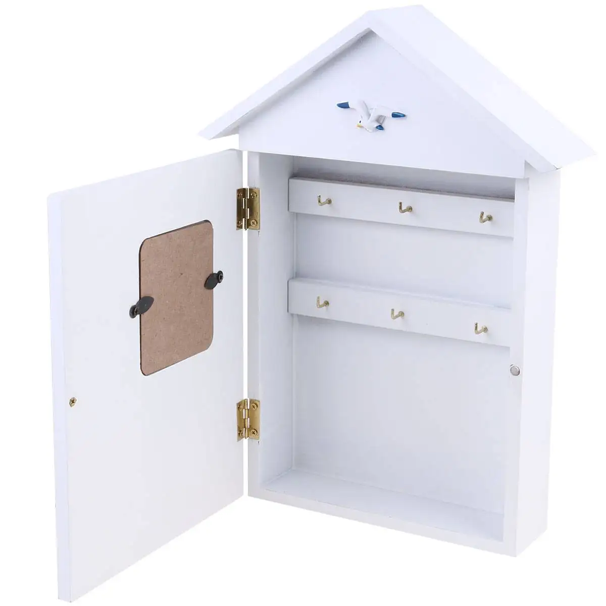 Wooden Key Box Storage Wall Mounted Mini House Keys Organizer White Cabinet Home Key Management Solution Decorative Holder
Wooden Key Box Storage Wall Mounted Mini House Keys Organizer White Cabinet Home Key Management Solution Decorative Holder