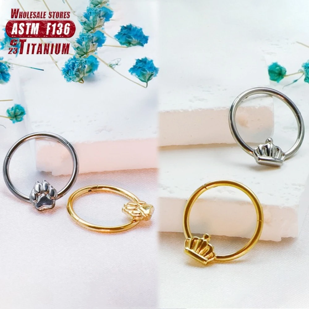 F136 Titanium Earrings High Quality Zircon Hight Segment Nose Rings Open Small Septum Piercing Helix Lobe Body Piercing Jewelry
F136 Titanium Earrings High Quality Zircon Hight Segment Nose Rings Open Small Septum Piercing Helix Lobe Body Piercing Jewelry