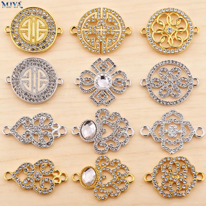 MJYA Fashion Zircon Connectors Filigree Flower Charm Fastening For DIY Handmade Bracelets Jewelry Making Supplies Accessories
MJYA Fashion Zircon Connectors Filigree Flower Charm Fastening For DIY Handmade Bracelets Jewelry Making Supplies Accessories