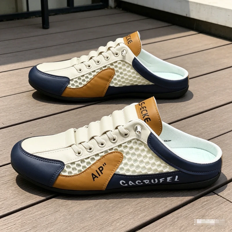 Men's Summer New Large Size Comfortable Half Support Fashionable Korean Style Breathable Popular Casual Shoes Mesh Lining
Men's Summer New Large Size Comfortable Half Support Fashionable Korean Style Breathable Popular Casual Shoes Mesh Lining