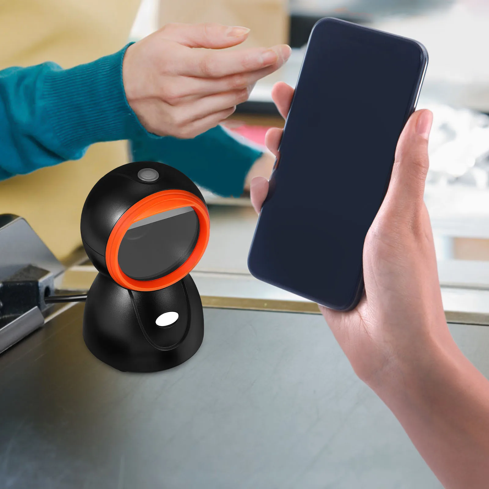 Smart Countertop Barcode Scanner Hands-Free Code Reader For Supermarket Retail Store Efficient Scanning Inventory Machine
Smart Countertop Barcode Scanner Hands-Free Code Reader For Supermarket Retail Store Efficient Scanning Inventory Machine