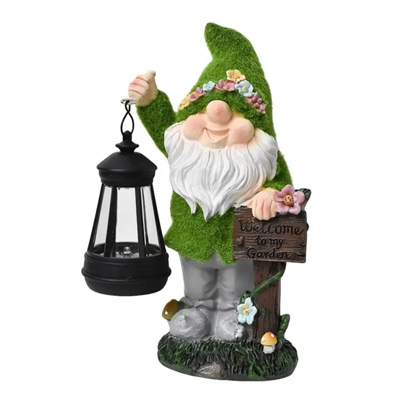 ABGH-Funny Garden Gnomes Statue With Solar Lantern Outdoor Resin Ornament For Yard And Patio Decor
ABGH-Funny Garden Gnomes Statue With Solar Lantern Outdoor Resin Ornament For Yard And Patio Decor
