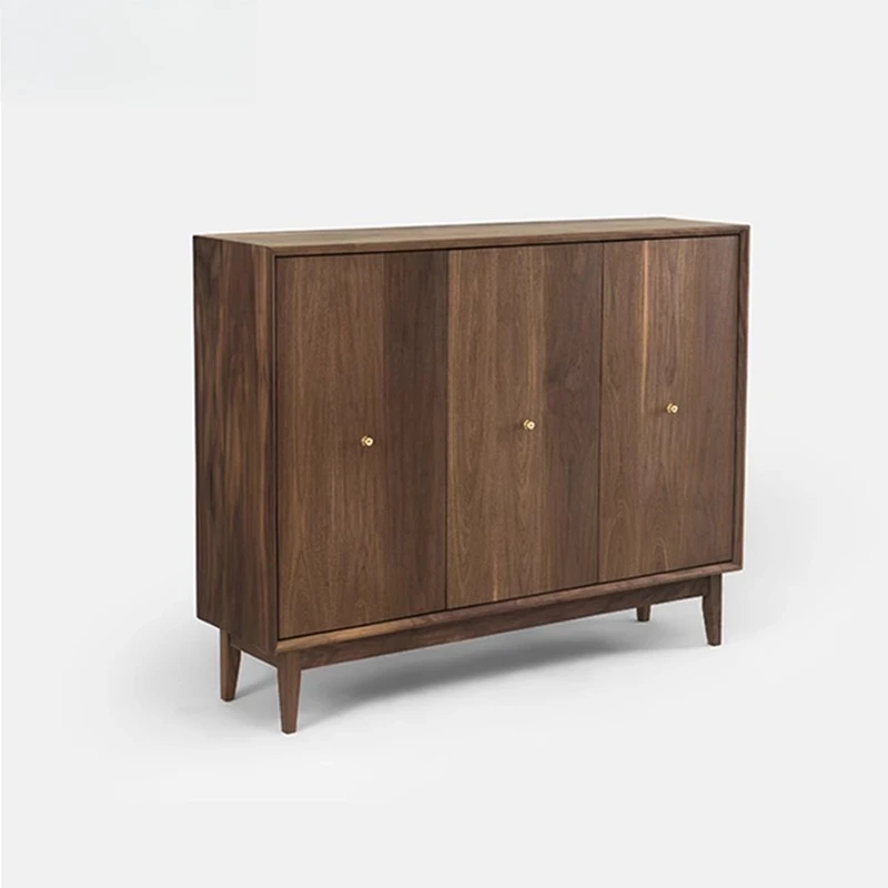 Pure solid wood black walnut log shoe cabinet, simple modern entrance cabinet at the door of the home
Pure solid wood black walnut log shoe cabinet, simple modern entrance cabinet at the door of the home