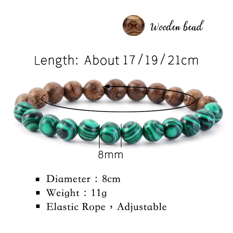 New 8mm Natural Stone Beads Wooden Beads Bracelet Men's Tiger's Eye Stone Meditation Bracelet Ladies Prayer Jewelry Yoga Gift
New 8mm Natural Stone Beads Wooden Beads Bracelet Men's Tiger's Eye Stone Meditation Bracelet Ladies Prayer Jewelry Yoga Gift