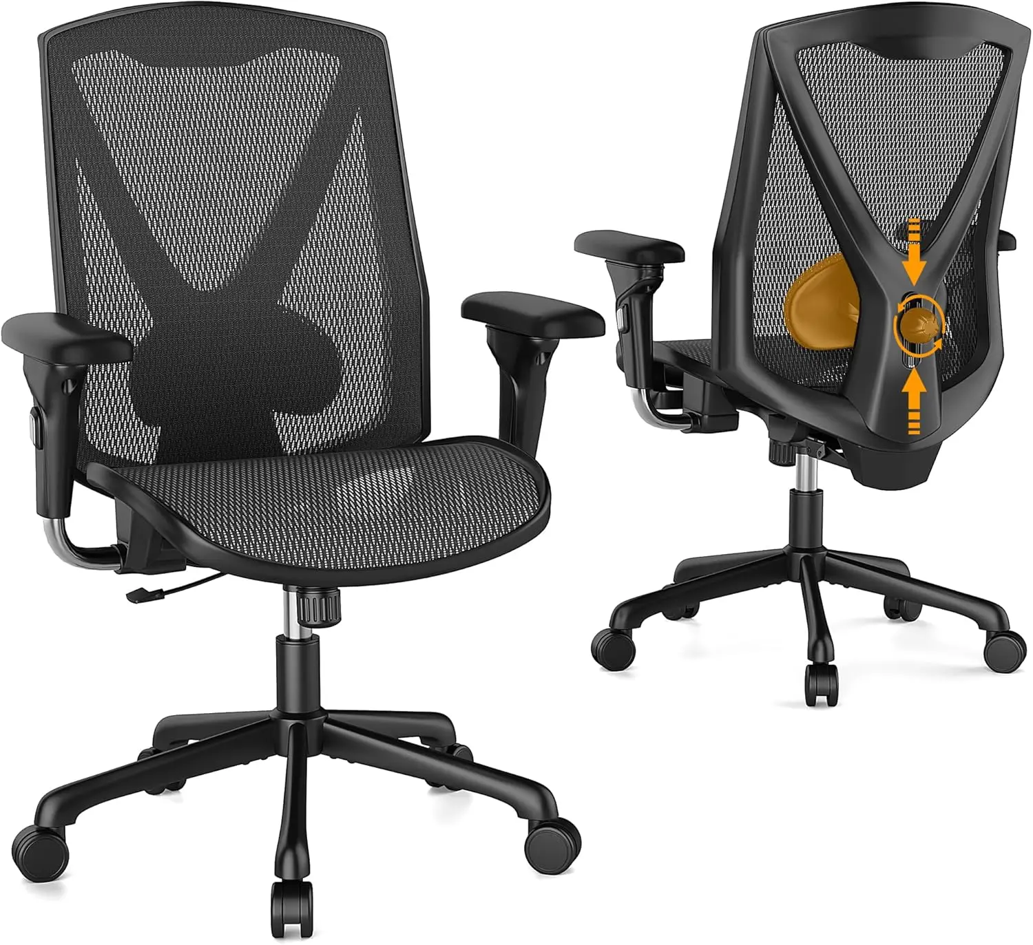 Ergonomic Office Chair, High-Ba Swivel Computer Gaming Desk Chair With Lumbar Support And Adjustable Armrests, Home Office
Ergonomic Office Chair, High-Ba Swivel Computer Gaming Desk Chair With Lumbar Support And Adjustable Armrests, Home Office