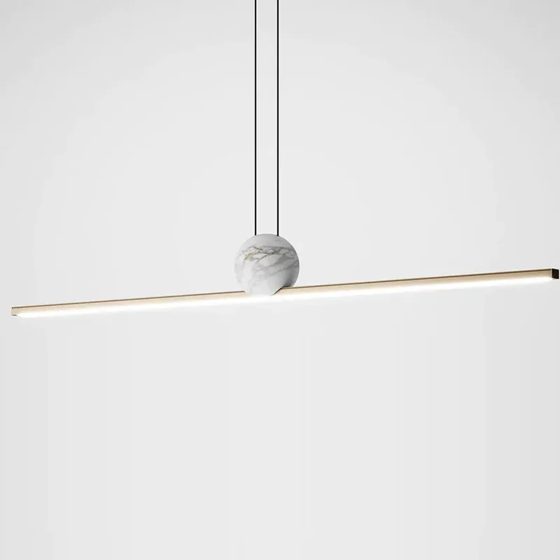 GHEUVNJ Nordic restaurant chandelier, modern and minimalist bar counter, Italian long strip one line chandelier
GHEUVNJ Nordic restaurant chandelier, modern and minimalist bar counter, Italian long strip one line chandelier