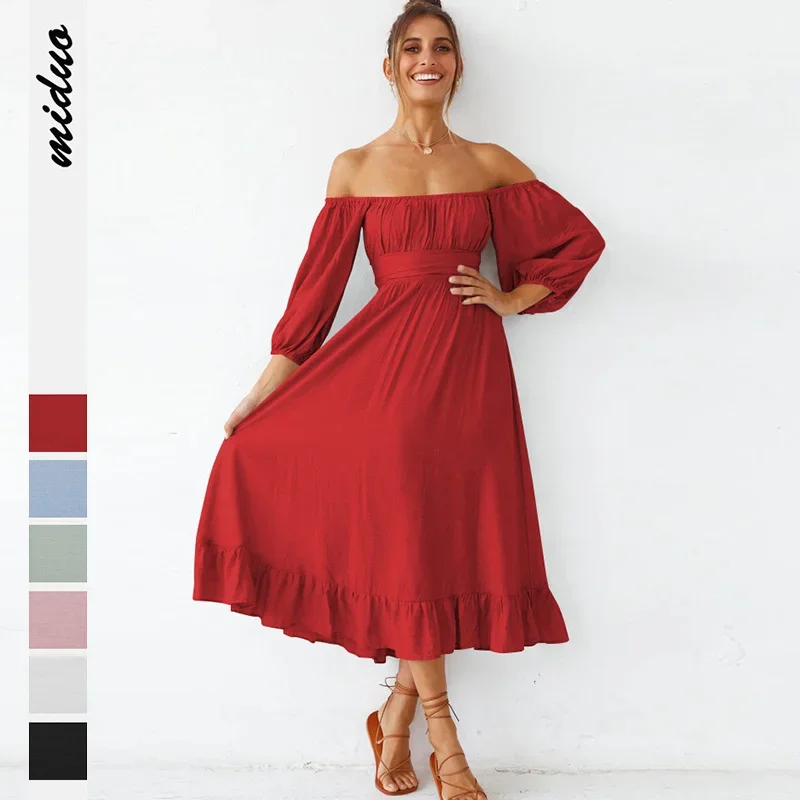 Women Vintage Elastic Square Neck Ruffled Half Sleeve A Line Long Dress Summer Backless Beach Flowy Maxi Babydoll Skater Dresses
Women Vintage Elastic Square Neck Ruffled Half Sleeve A Line Long Dress Summer Backless Beach Flowy Maxi Babydoll Skater Dresses