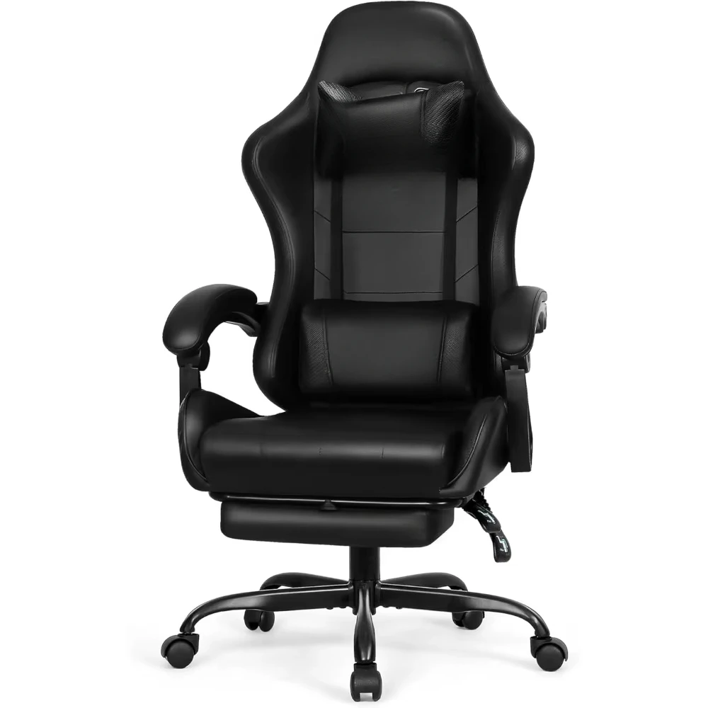 GAMING Video Gaming Chair with Footrest High Back Ergonomic Comfortable Office Computer Desk with Lumbar Support Height
GAMING Video Gaming Chair with Footrest High Back Ergonomic Comfortable Office Computer Desk with Lumbar Support Height
