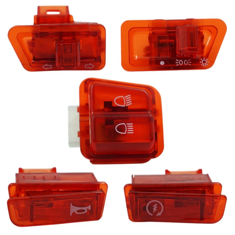 10X Turn Signal Switch Far And Near Light Horn Button For Scooter GY6 50Cc 125Cc 150Cc Honda DIO AF17 AF18 Red
10X Turn Signal Switch Far And Near Light Horn Button For Scooter GY6 50Cc 125Cc 150Cc Honda DIO AF17 AF18 Red