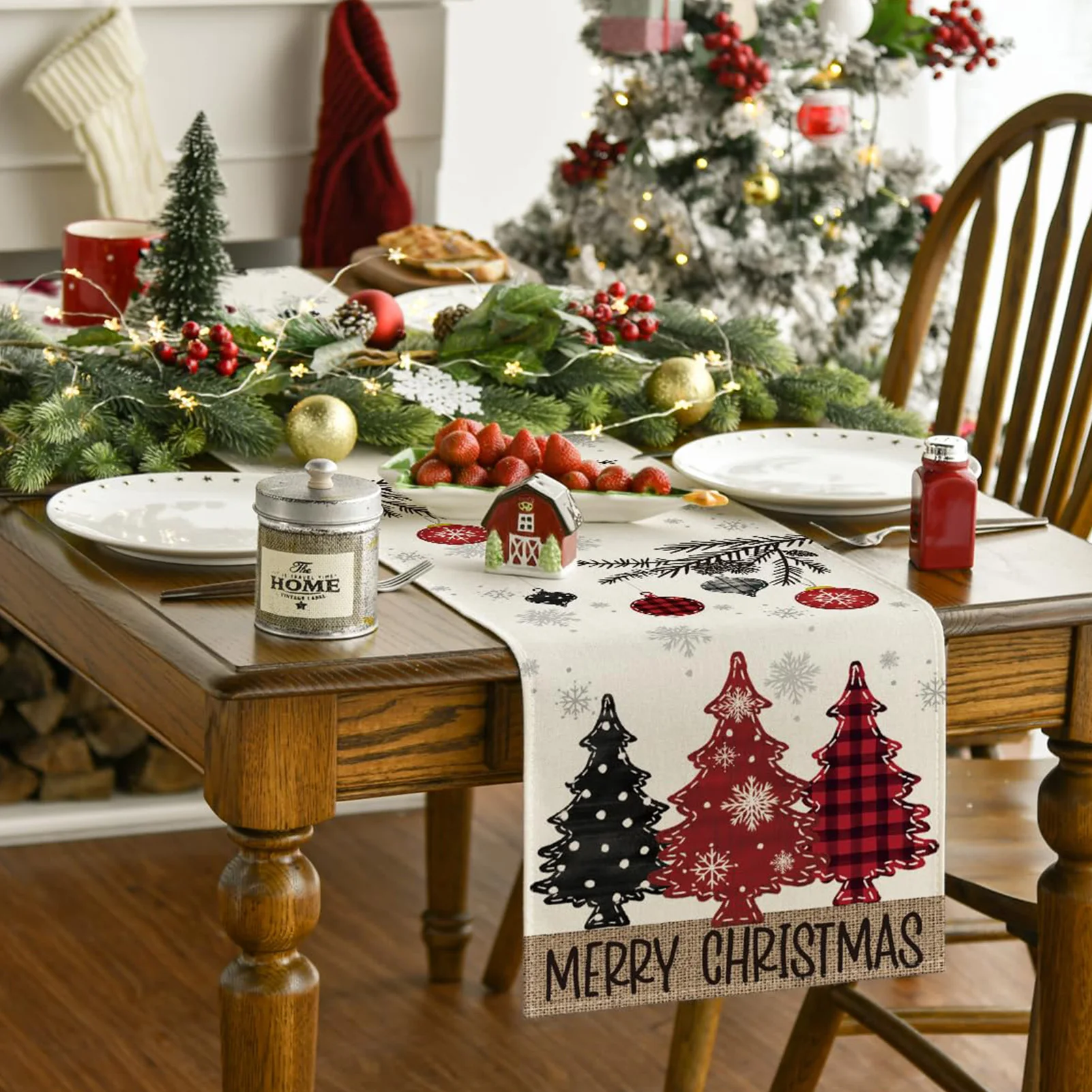 Christmas Dining Table Decorations Fashionable Linen Tablecloth Festive Element Table Flag For Christmas Party Celebration Decor
Christmas Dining Table Decorations Fashionable Linen Tablecloth Festive Element Table Flag For Christmas Party Celebration Decor