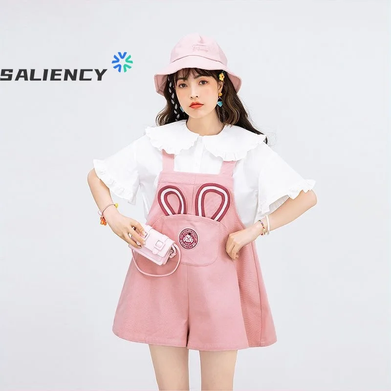 Preppy Style 2024 Summer Cute Cartoon Embroidered Jumpsuits Female Japanese Loose Pink Wide Leg Shorts
Preppy Style 2024 Summer Cute Cartoon Embroidered Jumpsuits Female Japanese Loose Pink Wide Leg Shorts