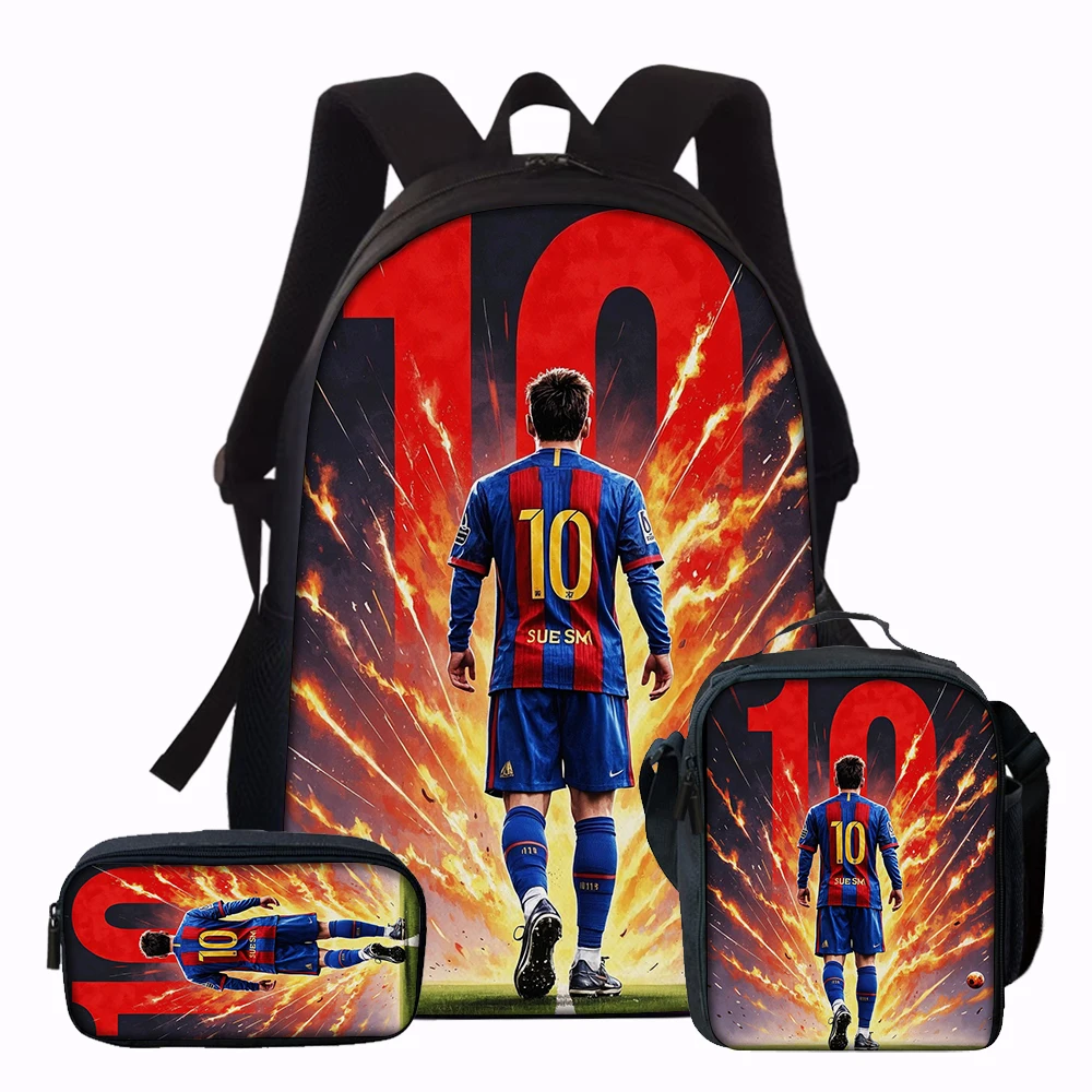 3PCS No.10 Football Player Backpack Set | Large Capacity Casual Backpack with Matching Clutch & Tote Bag, Ideal for Daily Use
3PCS No.10 Football Player Backpack Set | Large Capacity Casual Backpack with Matching Clutch & Tote Bag, Ideal for Daily Use