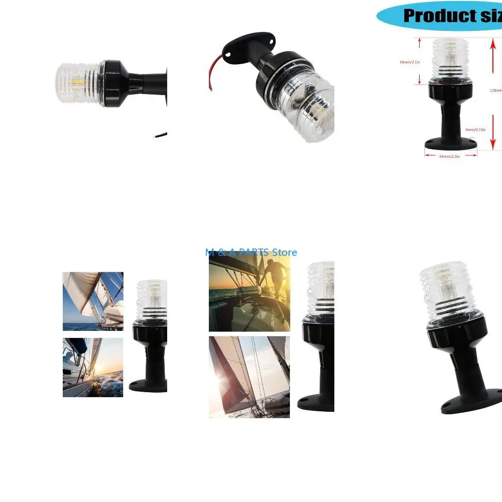 U1JF Low Power Consumption LED Mast Light 360 Degree White Plastic for Boat Safety
U1JF Low Power Consumption LED Mast Light 360 Degree White Plastic for Boat Safety