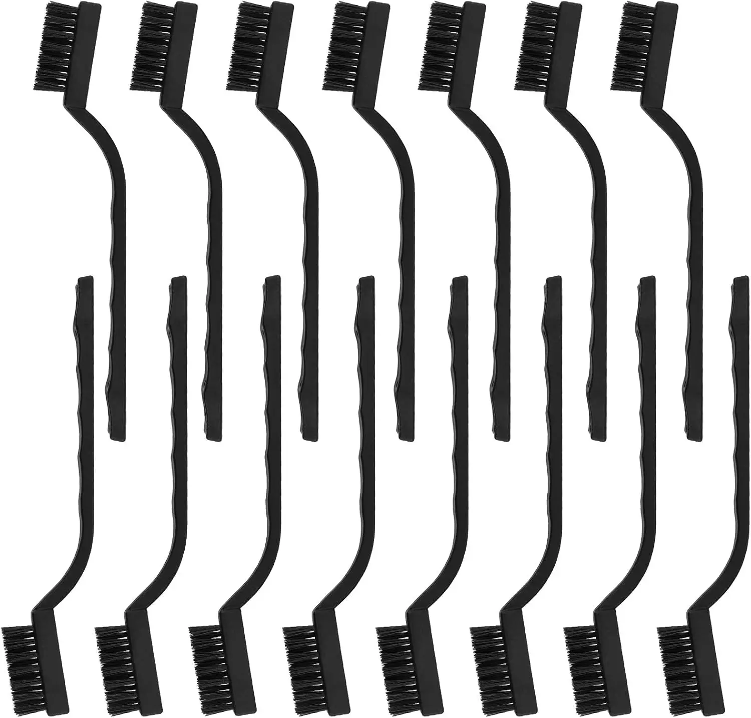 15 Pcs Mini Nylon Wire Brush Set for Welding Slag Rust Removal, Curved Handle Cleaning Brushes
15 Pcs Mini Nylon Wire Brush Set for Welding Slag Rust Removal, Curved Handle Cleaning Brushes