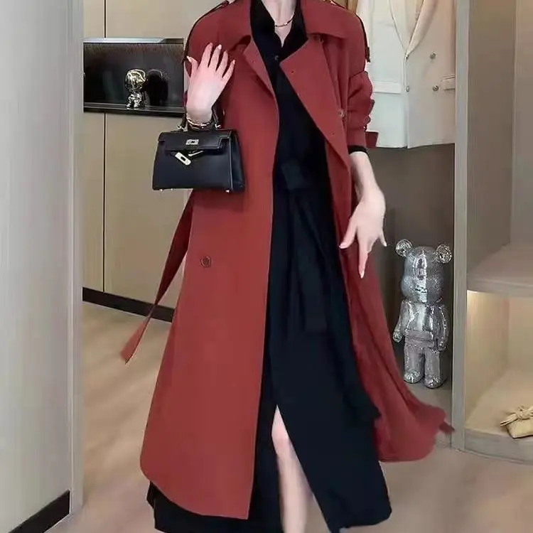2024 Early Autumn New Red Trench Coat for Women Mid to Long Style Trendy High-end Jacket for Women Autumn and Winter
2024 Early Autumn New Red Trench Coat for Women Mid to Long Style Trendy High-end Jacket for Women Autumn and Winter