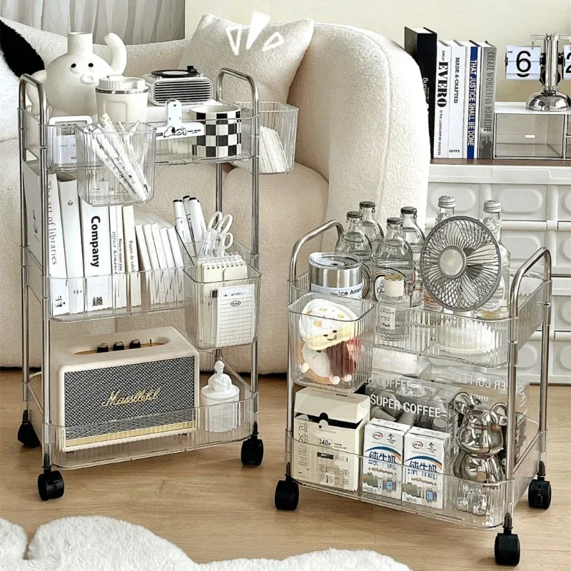 Multi-layer Rolling Utility Cart, Transparent Storage Organizer Cart with Handle, Mobile Storage Trolley for Home Snack Cosmetic
Multi-layer Rolling Utility Cart, Transparent Storage Organizer Cart with Handle, Mobile Storage Trolley for Home Snack Cosmetic