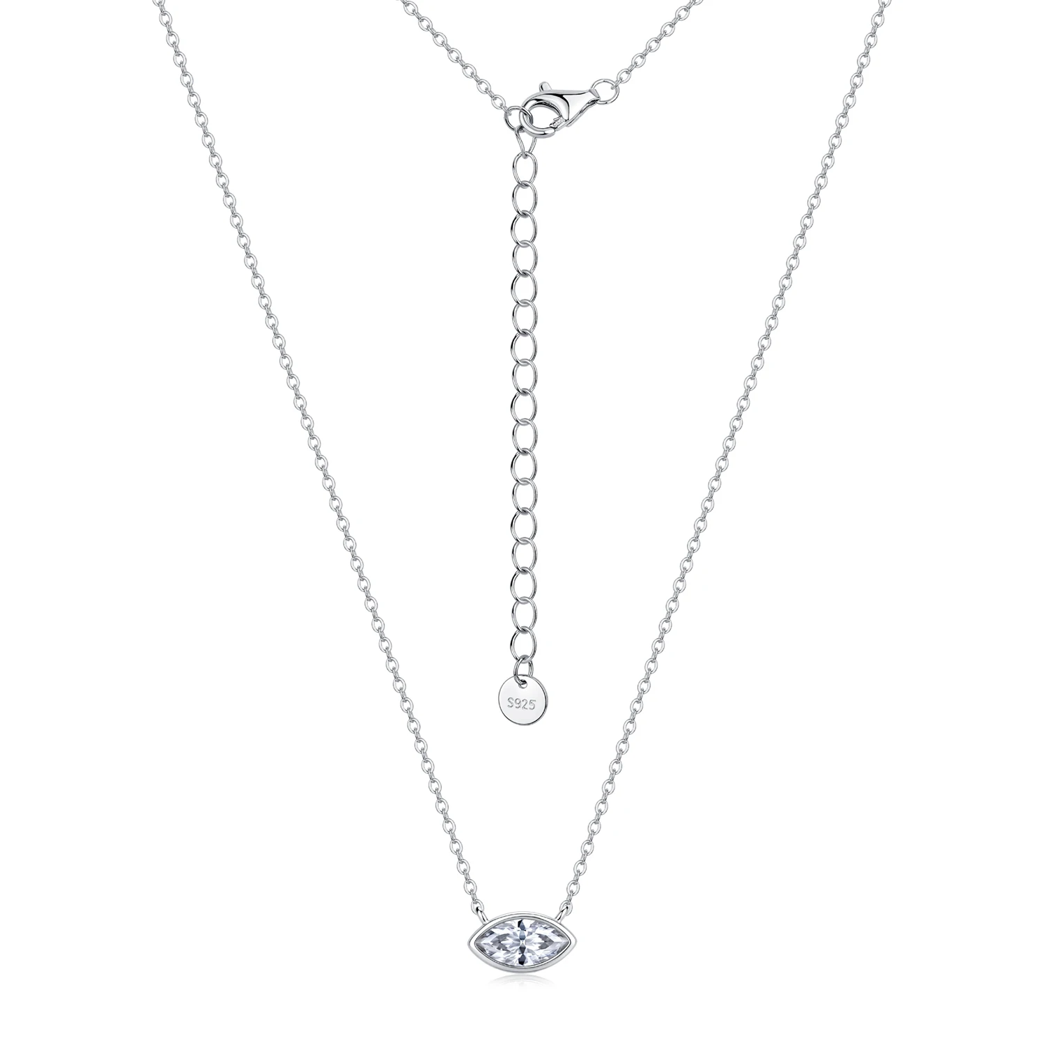 Simple Choker 18K White Gold Plated Marquise-shaped Moissanite Necklace 0.5ct For Women Gift And Daily Wear
Simple Choker 18K White Gold Plated Marquise-shaped Moissanite Necklace 0.5ct For Women Gift And Daily Wear