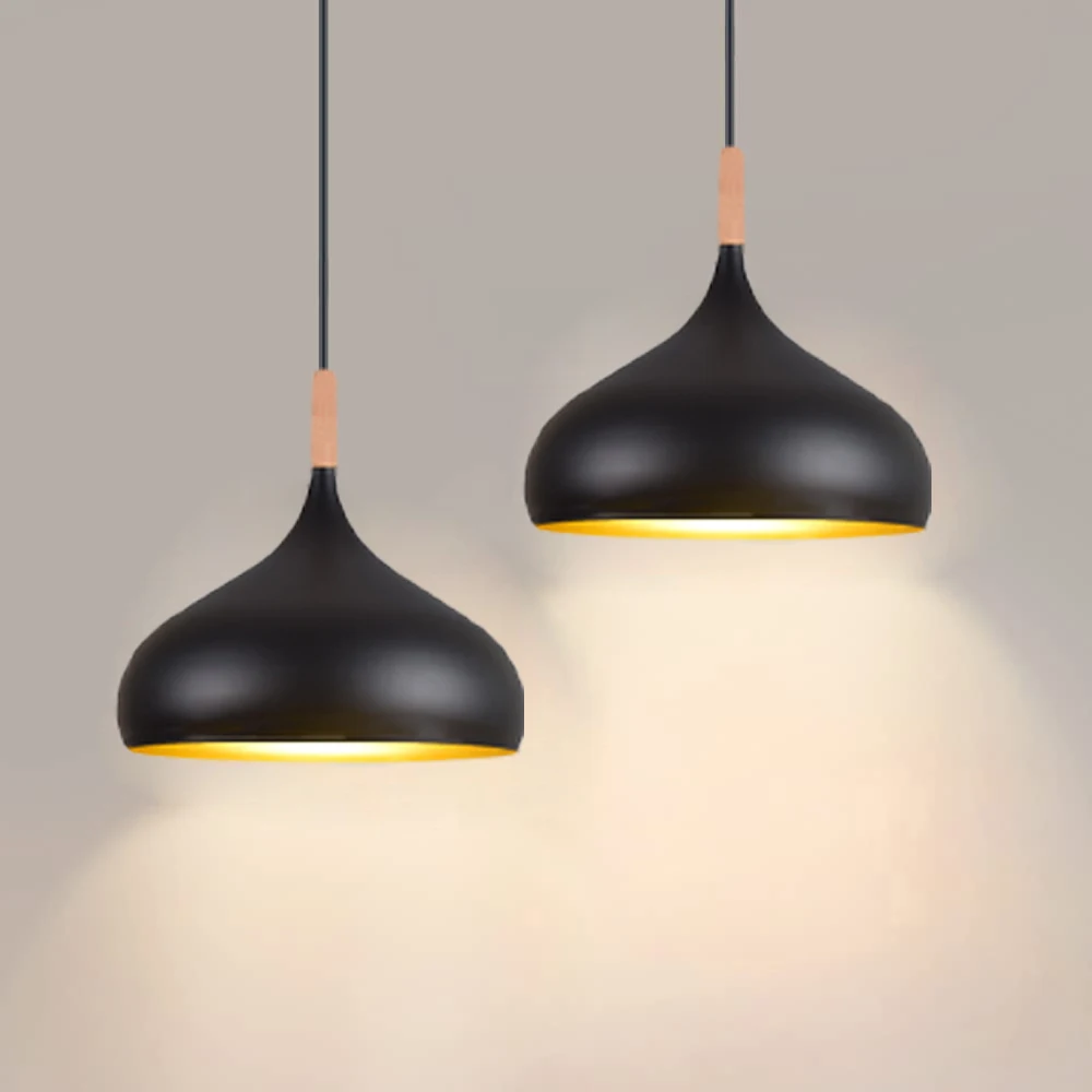 Modern Simple Black Pendant Lights Industrial Retro Aluminum Lampshade Bedside Restaurant Bar Dining Table Hanging Light Fixture
Modern Simple Black Pendant Lights Industrial Retro Aluminum Lampshade Bedside Restaurant Bar Dining Table Hanging Light Fixture