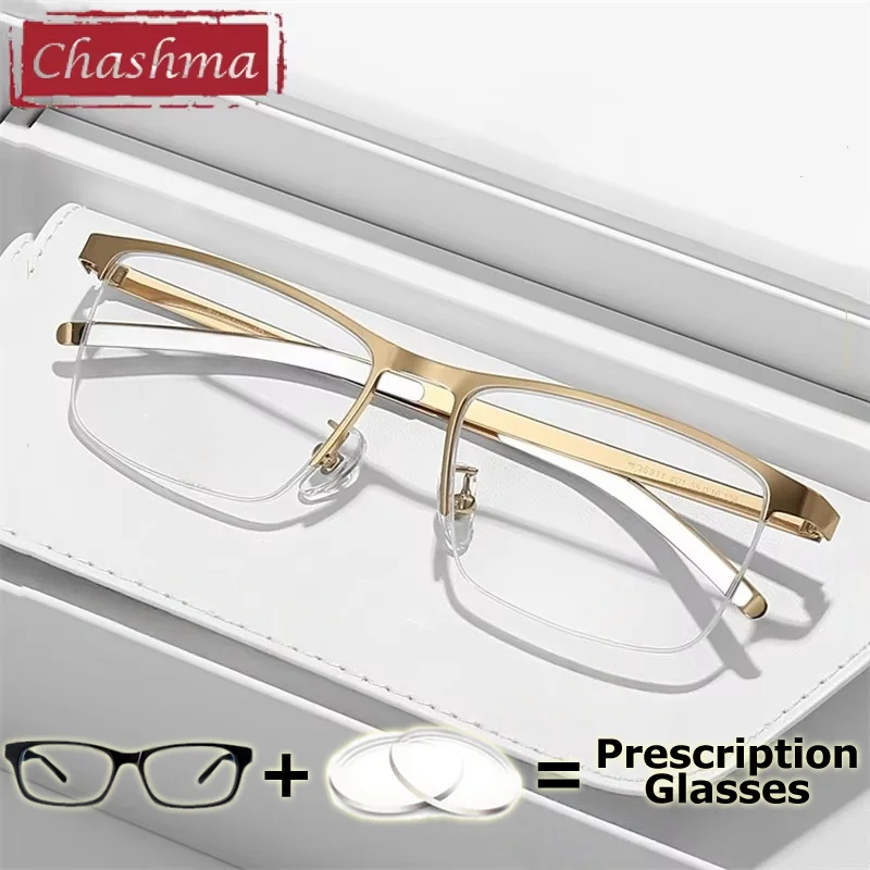 Chashma Prescription Glasses Men Top Quality Wide Eyeglasses Frames High End Pure Titanium Ultra Light Spectacles Myopia Lenses
Chashma Prescription Glasses Men Top Quality Wide Eyeglasses Frames High End Pure Titanium Ultra Light Spectacles Myopia Lenses
